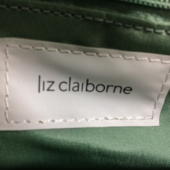 Vintage LIZ CLAIBORNE Faux Reptile Turquoise Bag - Picture 7 of 8